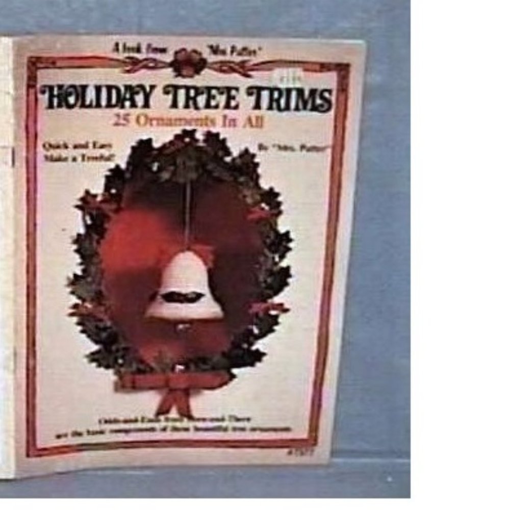 1980 Holiday Tree Trims Project Book 25 ORNAMENTS Beading Spools